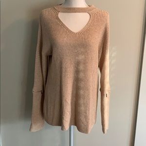 Keyhole neck sweater